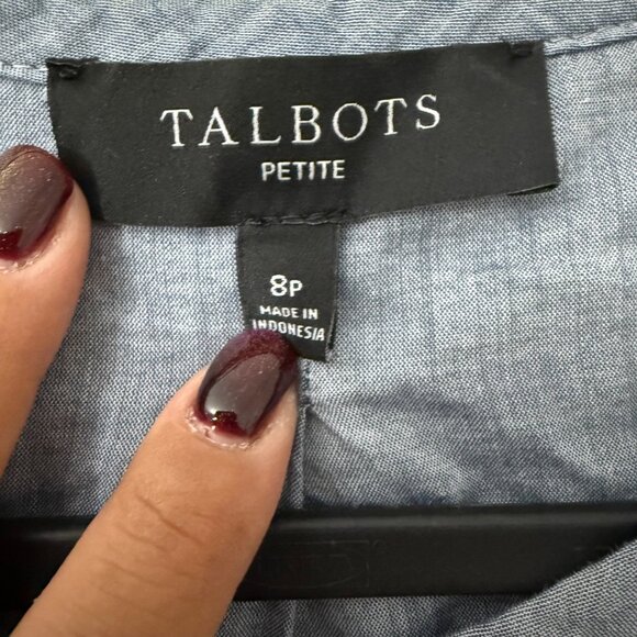 Talbots Multicolor Floral Quilted Snap Front Cotton Jacket Womens Petite 8 - Picture 2 of 6